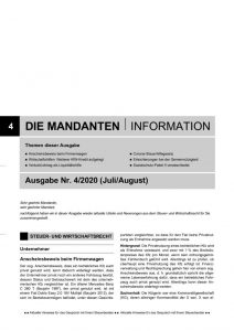 thumbnail of Mandanteninformation 4-20